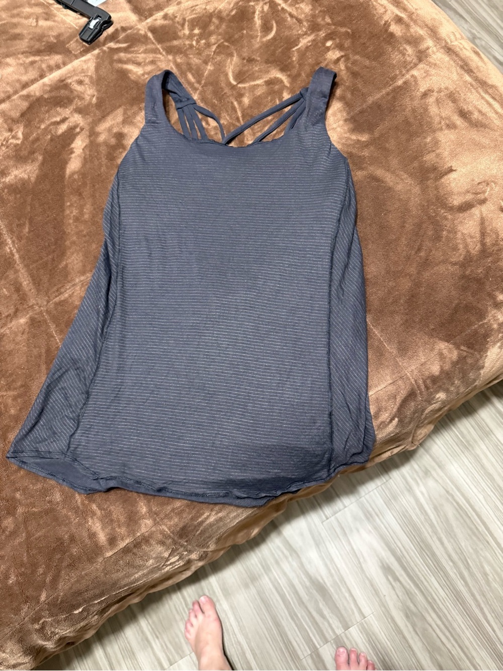 Woman’s size 10 lululemon athletica Strappy Scoop Tank with built in bra